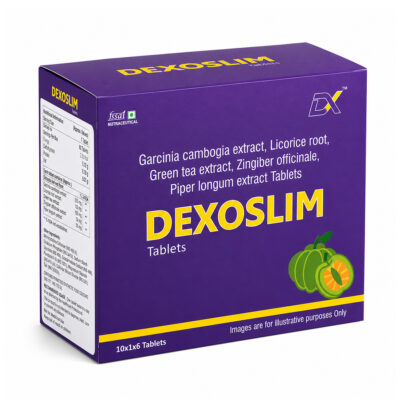DEXOSLIM Herbal Weight Management Tablets with Garcinia Cambogia, Green Tea & Ginger Extract